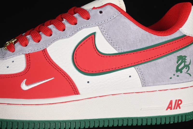 Nike Air Force 1 '07 Low Year of the Horse Edition Casual Sneakers with Frosted Silver Accents - NH0601-520