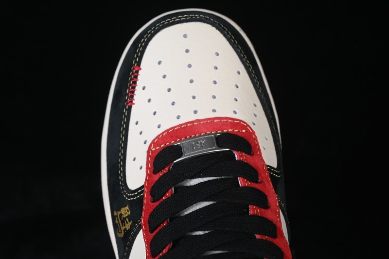 Nike Air Force 1'07 Low Year of the Horse Limited Edition Black Red Colorway Low-Top Casual Skateboarding Shoes - QW5288-131