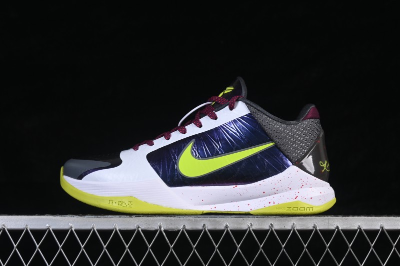 Nike Kobe 5 Chaos Professional Basketball Shoes with Aggressive Traction Pattern - CD4991-100