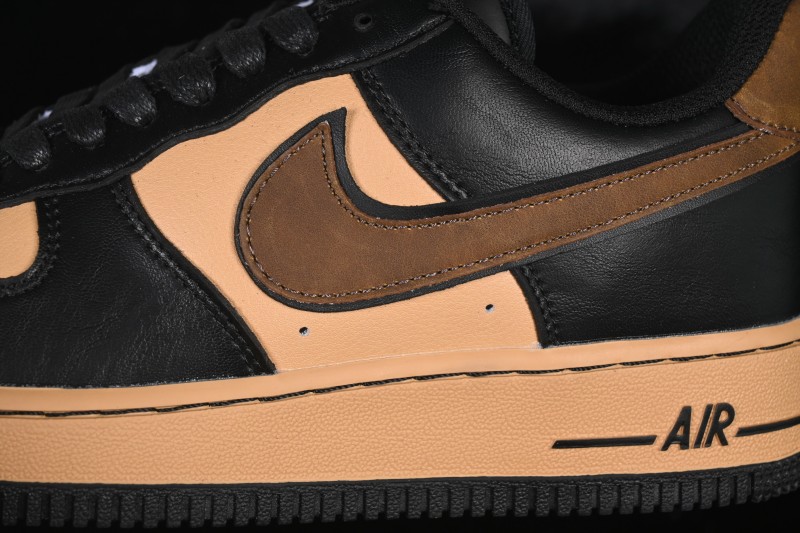 Nike Air Force 1 '07 Low Casual Sneakers with Premium Leather Upper - FB8878-200