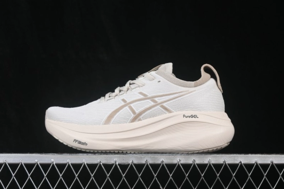 Asics Gel-Nimbus 27 Retro Breathable Cushioned Running Shoes for Men - 1011C096-200