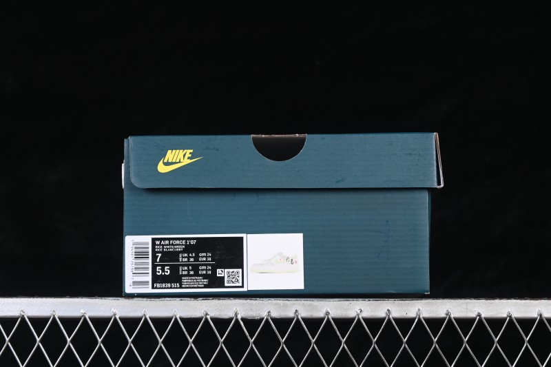 Nike Air Force 1 '07 Low 'Childhood Sweethearts' Limited Edition Casual Sneakers with Bamboo Motif and Hand-Painted Details - FB1839-515
