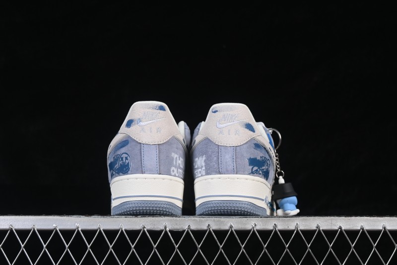 Nike Air Force 1 '07 Low Emotional Sketch Hand-Drawn Art Casual Sneakers - CD1212-111