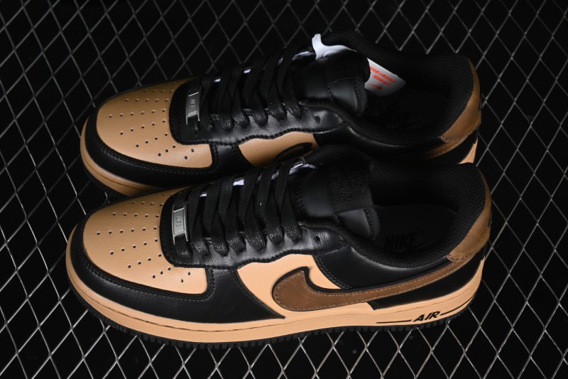 Nike Air Force 1 '07 Low Casual Sneakers with Premium Leather Upper - FB8878-200