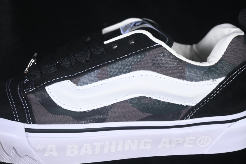 Bape x Vans Lx Knu Skool TB Collaboration Low-Top Skateboarding Shoes - VN000Z3929B