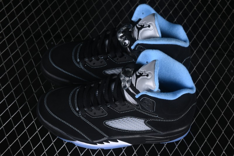 Nike Air Jordan 5 Retro 'Black University Blue' Men's Basketball Shoes - DD0587-008
