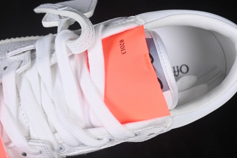 Off-White 3.0 Court Leather Low-Top Lace-Up Skateboarding Shoes White - AJD4