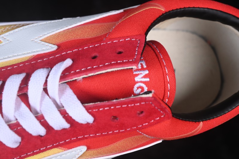 Revenge x Storm Old Skool Lightning Low-Top Skate Shoes Red Flame