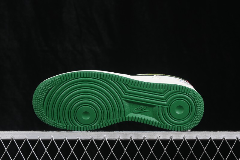Nike Air Force 1 '07 Low World Cup Theme Casual Sneakers with Full-Length Air Cushion - DD1982-369