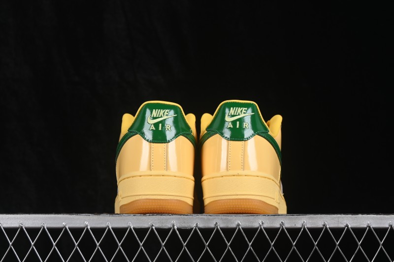 Nike Air Force 1 '07 Low Retro Running Shoes with Shiny Leather Upper and Vintage Accents - IO4489-700