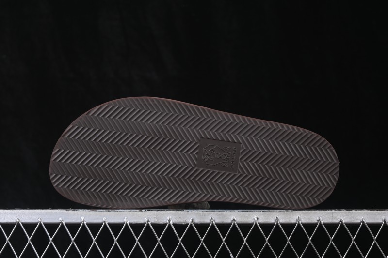 Brunello Cucinelli Suede Flat Slip-On Open-Toe Slide Sandal MZUSOLY236CAY70 BROWN
