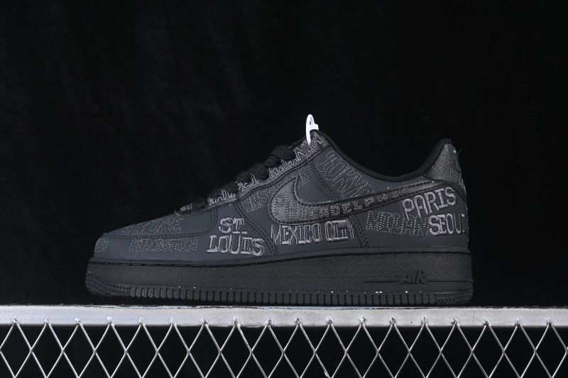 Nike Air Force 1 '07 Low Low-Top Casual Sneakers with Full-Length Air Cushion - II1549-001