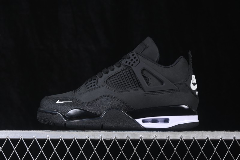Nike Air Jordan 4 Retro x Nigel Sylvester Collaboration Black Shoes - HF4340-001