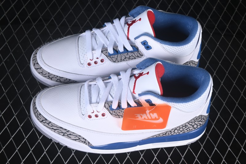 Air Jordan 3 Retro True Blue Basketball Shoes - IF4396-104