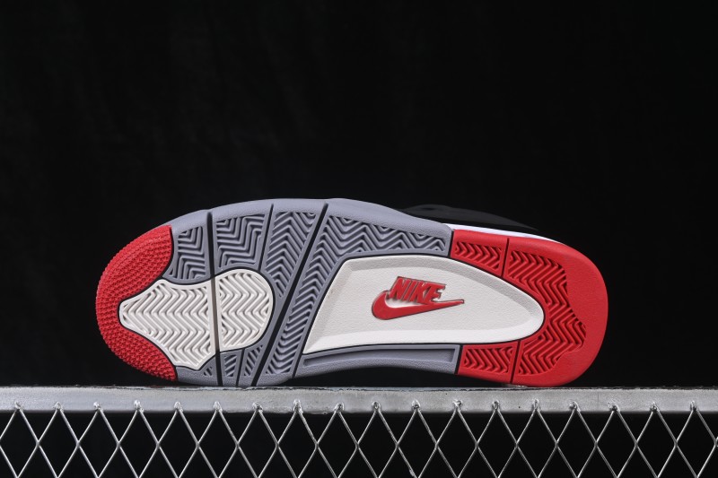 Nike Air Jordan 4 Retro 'Bred' Basketball Shoes - 308497-060