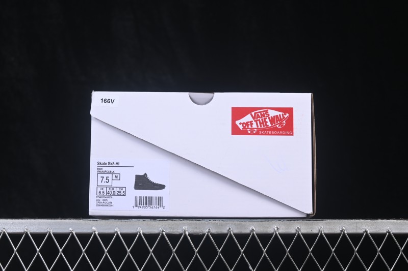 Vans Skate Sk8-Hi Retro Casual Low-Top Skate Shoes - VN0A5FCCBLK