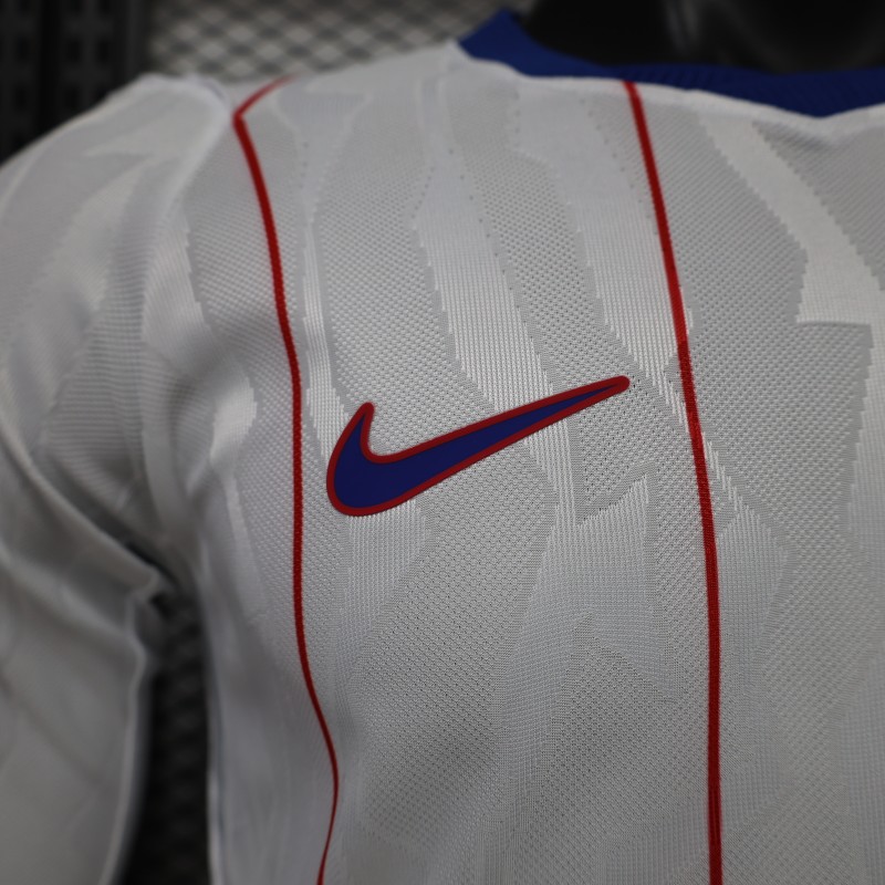 Player Version 26/27 Chelsea FC White with Red Pinstripe Third Long Sleeve Jersey
