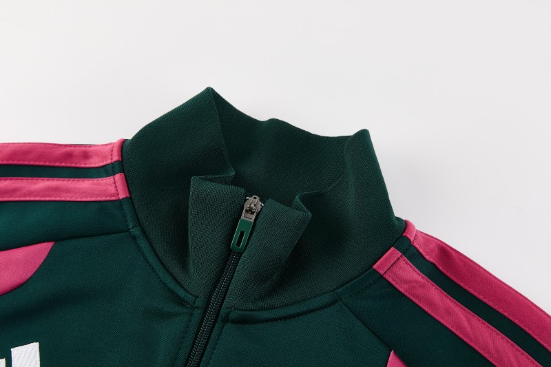 26/27 Real Madrid 02 Dark Green Full Zipper Jacket + Long Pants
