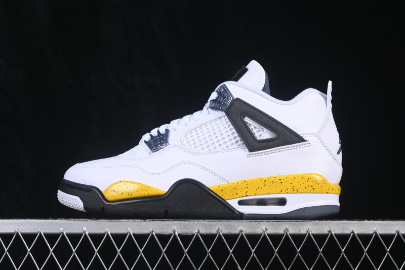 Nike Air Jordan 4 Retro "Tour Yellow" White Yellow Basketball Shoes - IO2463-102