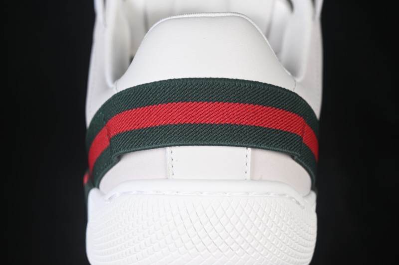 Gucci Primavera Screener Sneakers with Perforated GG Leather and Web Detail - FAGIV9078