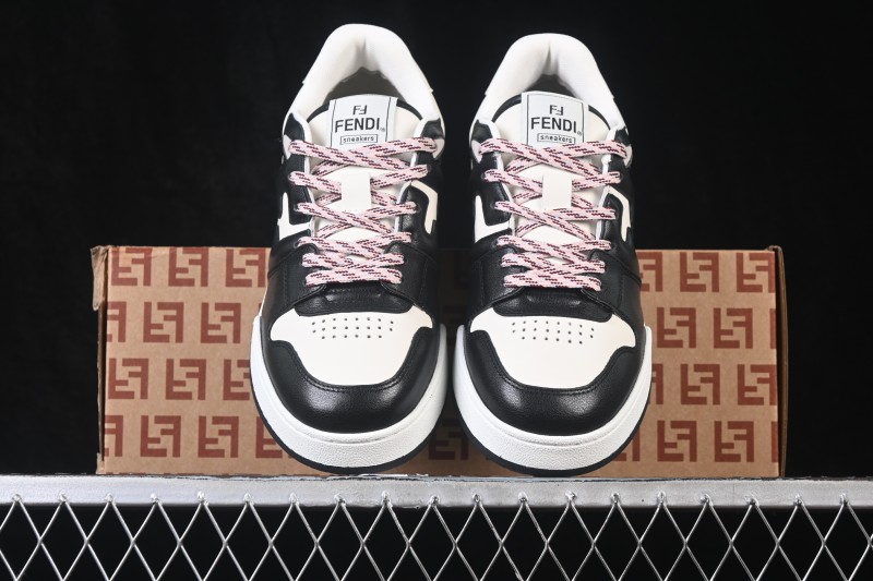 Fendi Match Round Toe Thick Sole Low-Top Casual Sneakers - AHH2F1FHS