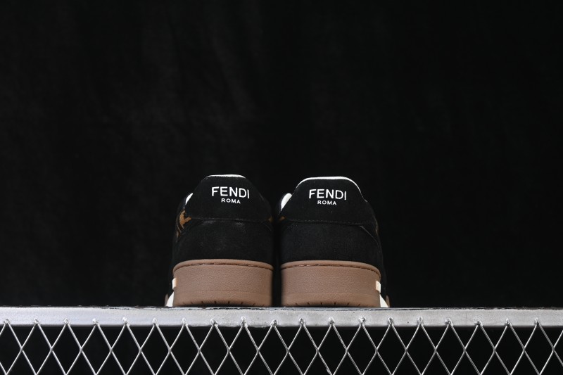Fendi Match Round Toe Thick Sole Low-Top Casual Sneakers - AHH2F1FHS