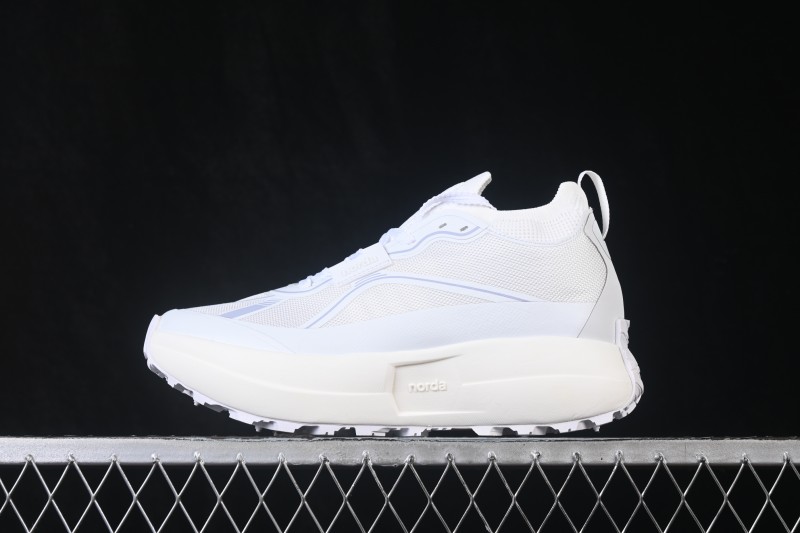 Norda 055 Trendy Stable Strong Durable Anti-Slip Wear-Resistant Trail Running Shoes - Cloud White