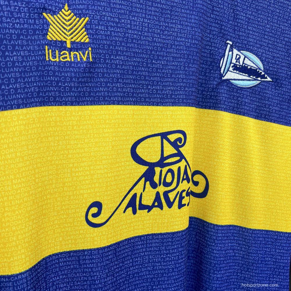 2000/01 Retro Deportivo Alaves Champions League Final Jersey