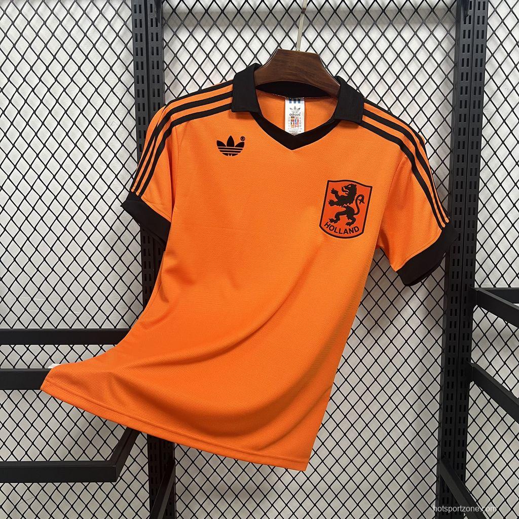 1980 Retro Netherlands Home Jersey