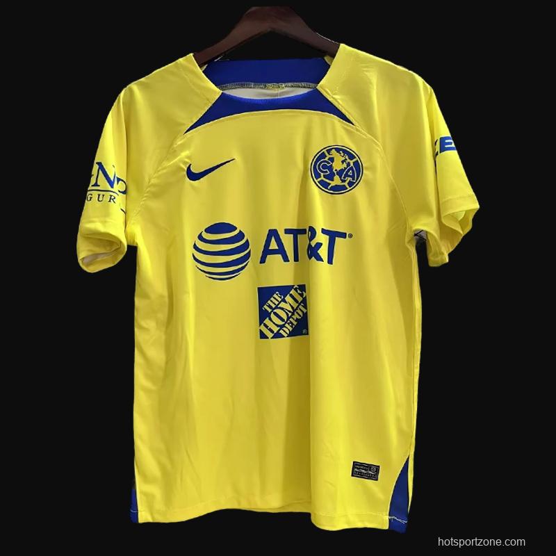 23/24 Club America Yellow Training Jersey