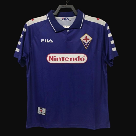 Retro 98/99 Fiorentina Home Soccer Jersey