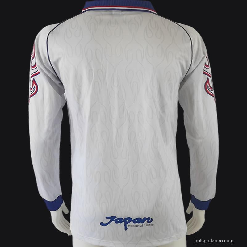 Retro 1998 Japan White Long Sleeve Jersey