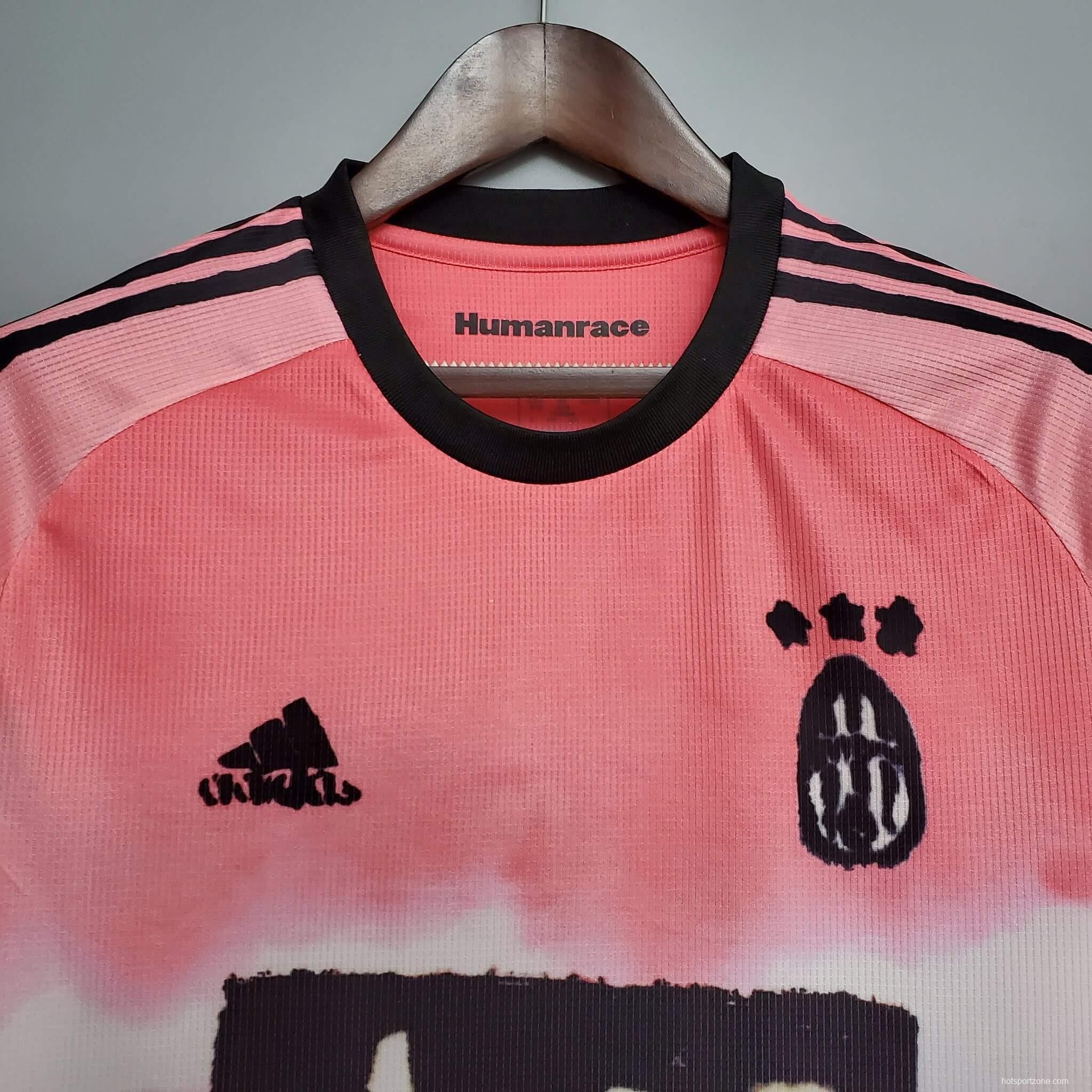 Retro Juventus x Human Race Football Club Pink Jersey