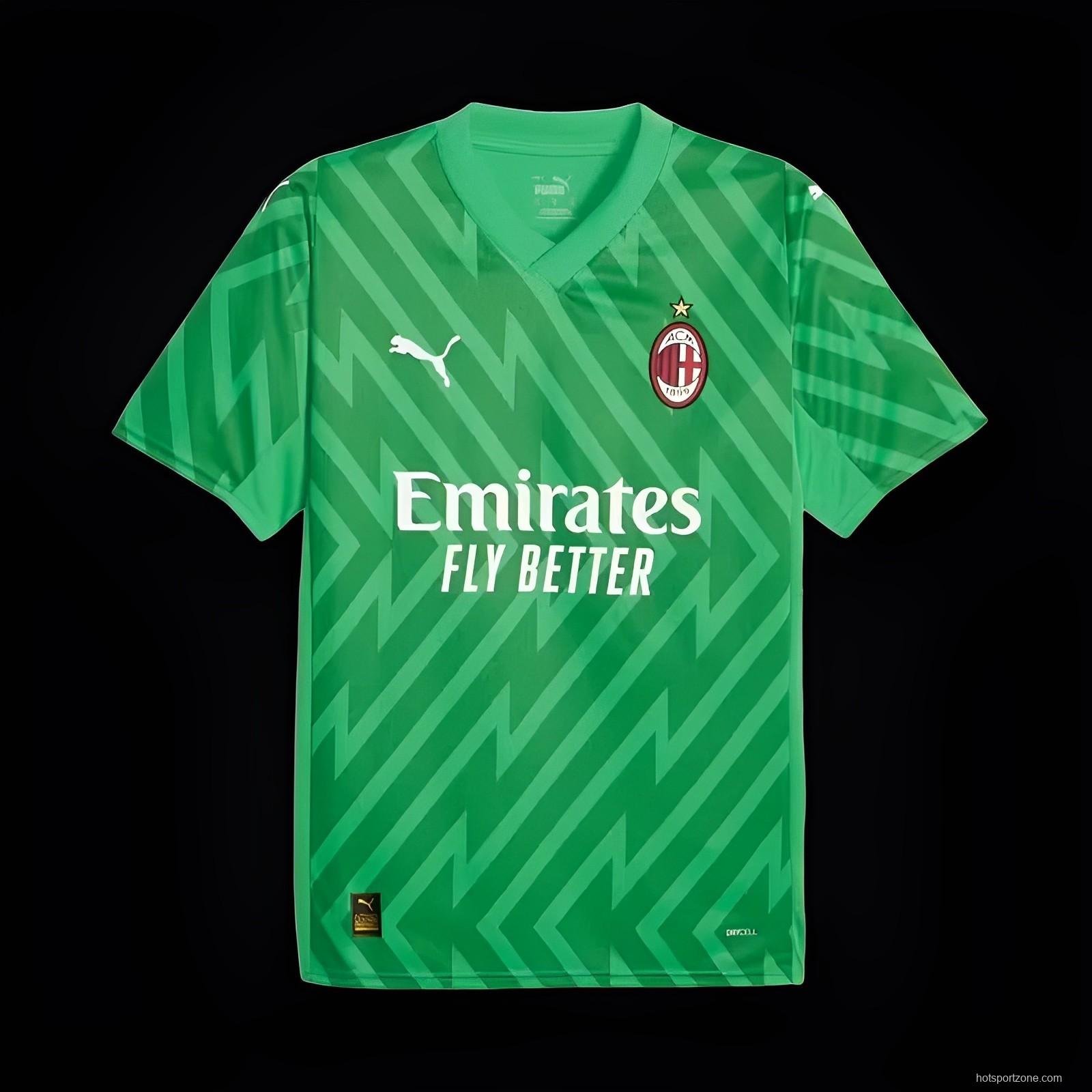 23/24 AC Milan Goalkeeper Green Jersey