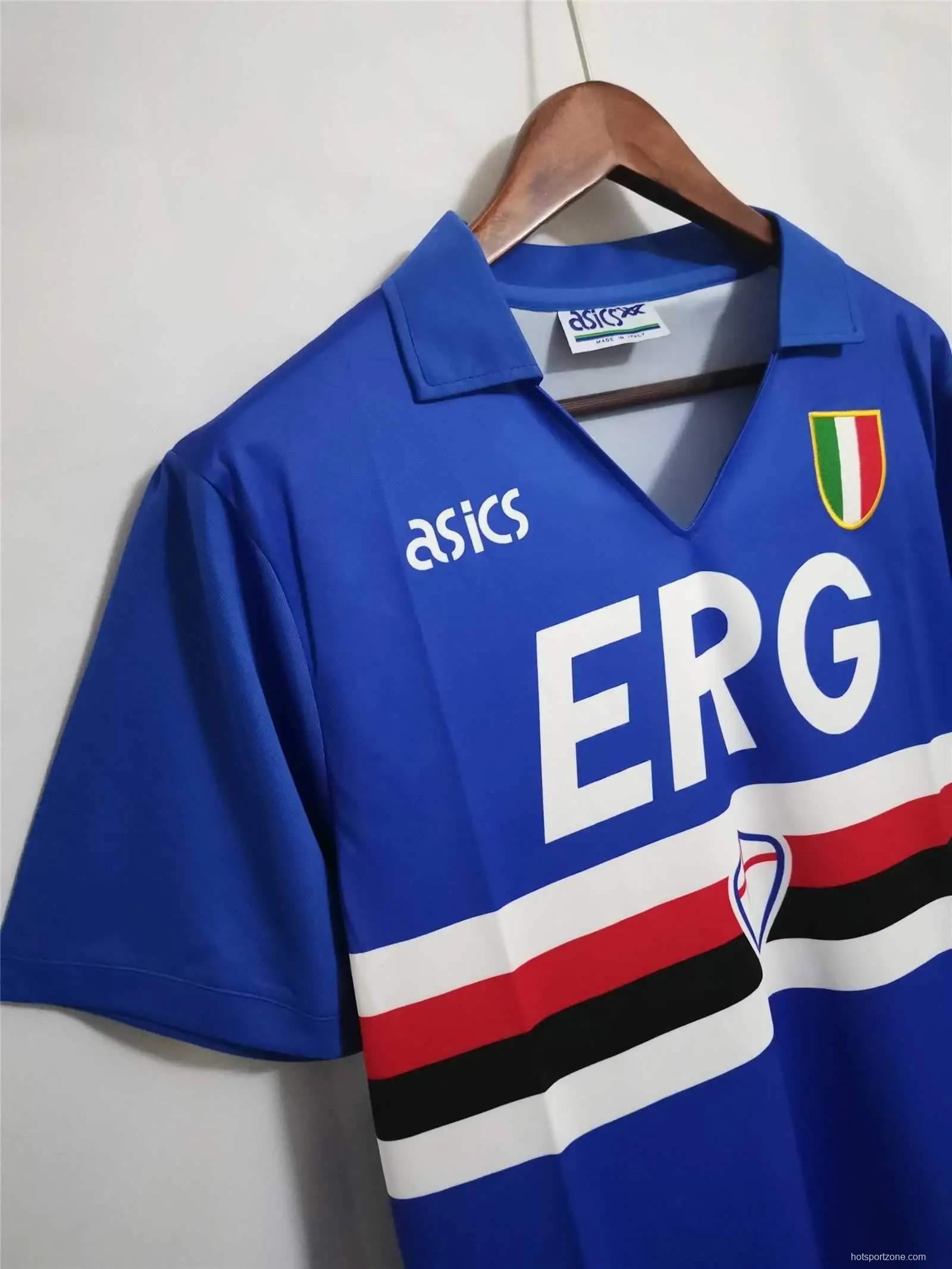 Retro 91/92 Sampdoria Home Jersey