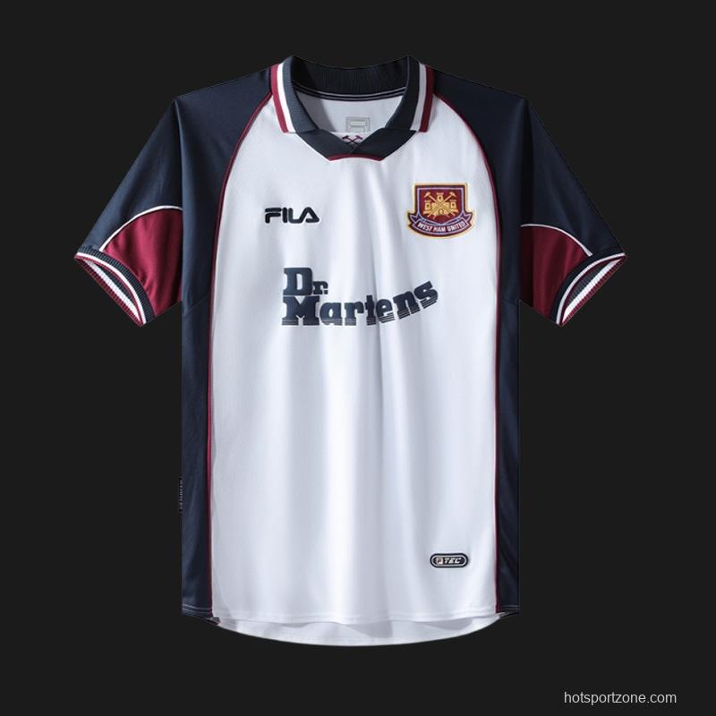 Retro 99/01 West Ham United Away Jersey