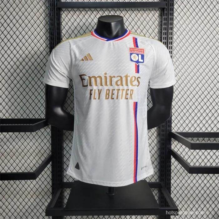 Player Version 23-24 Olympique Lyonnais Lyon Home Jersey