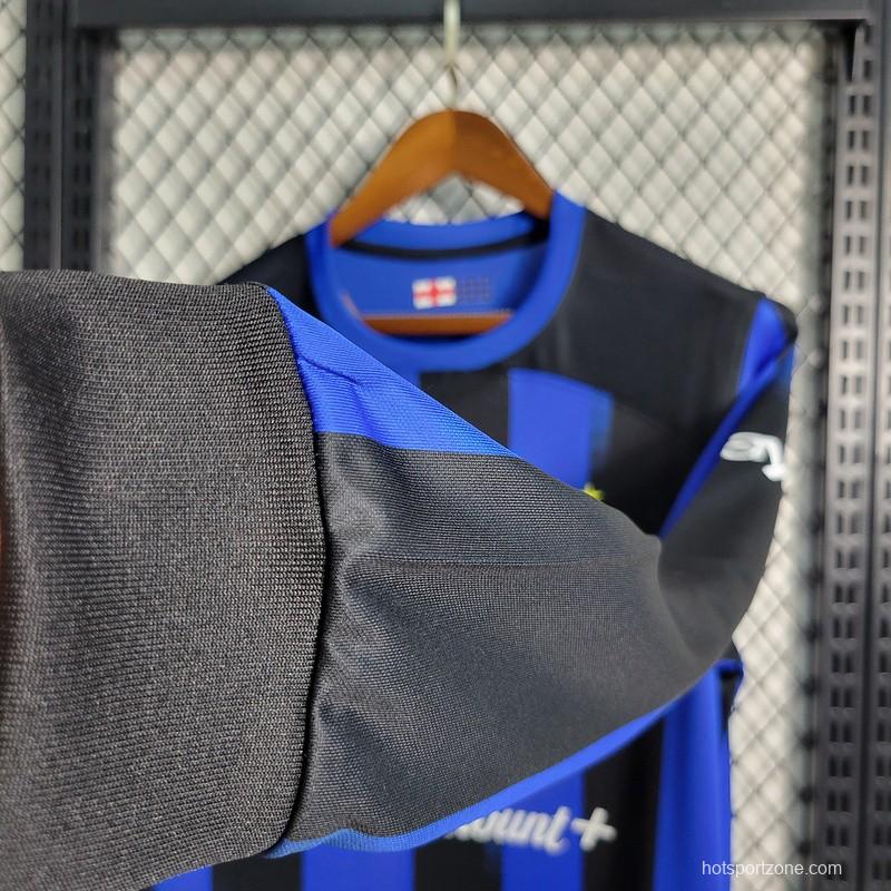23/24 Inter Milan Home Long Sleeve Jersey