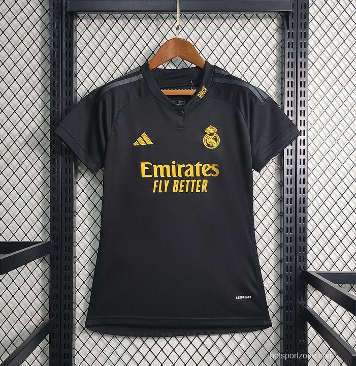 23/24 Women Real Madrid Third Black Jersey