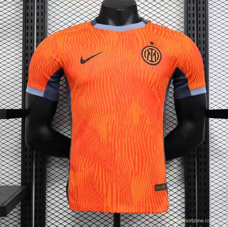 Player Version 23/24 Inter Milan Third Orange Jersey