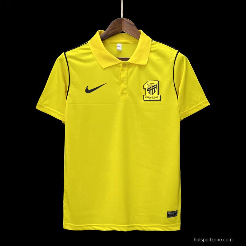 23/24 Al-Ittihad Club Yellow Polo Jersey