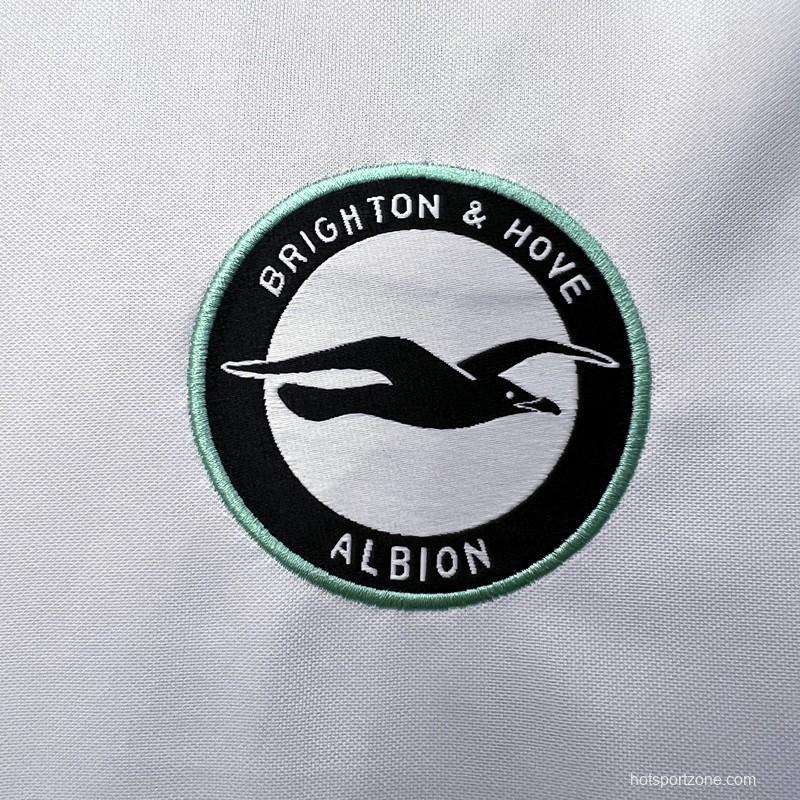 23/24 Brighton Europa League Version White Jersey