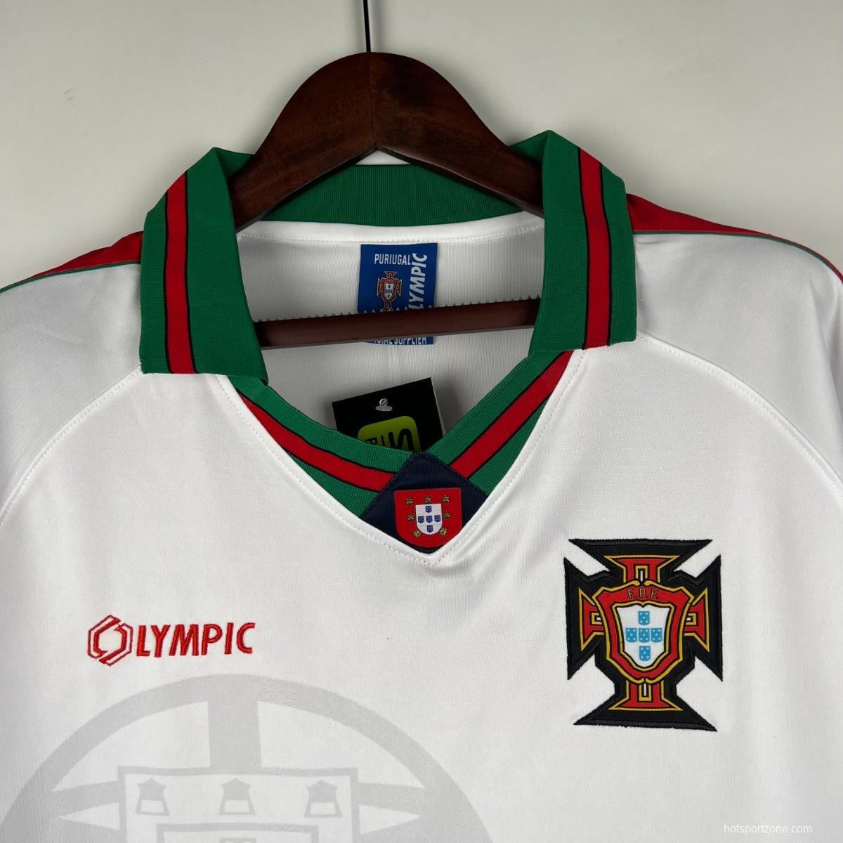 Retro 1996 Portugal Away White Jersey