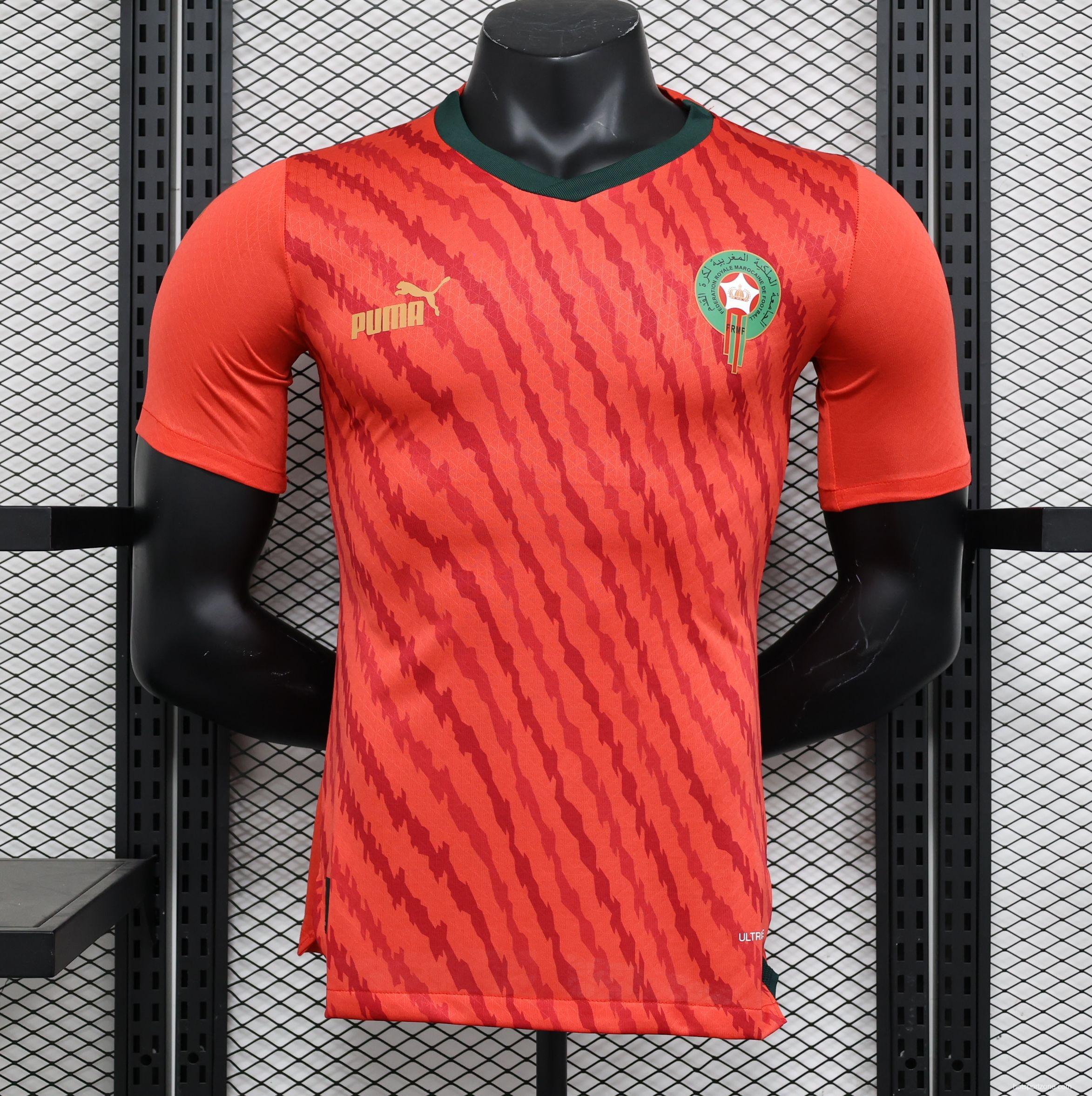Player Version 2023 Morocco Red Jersey