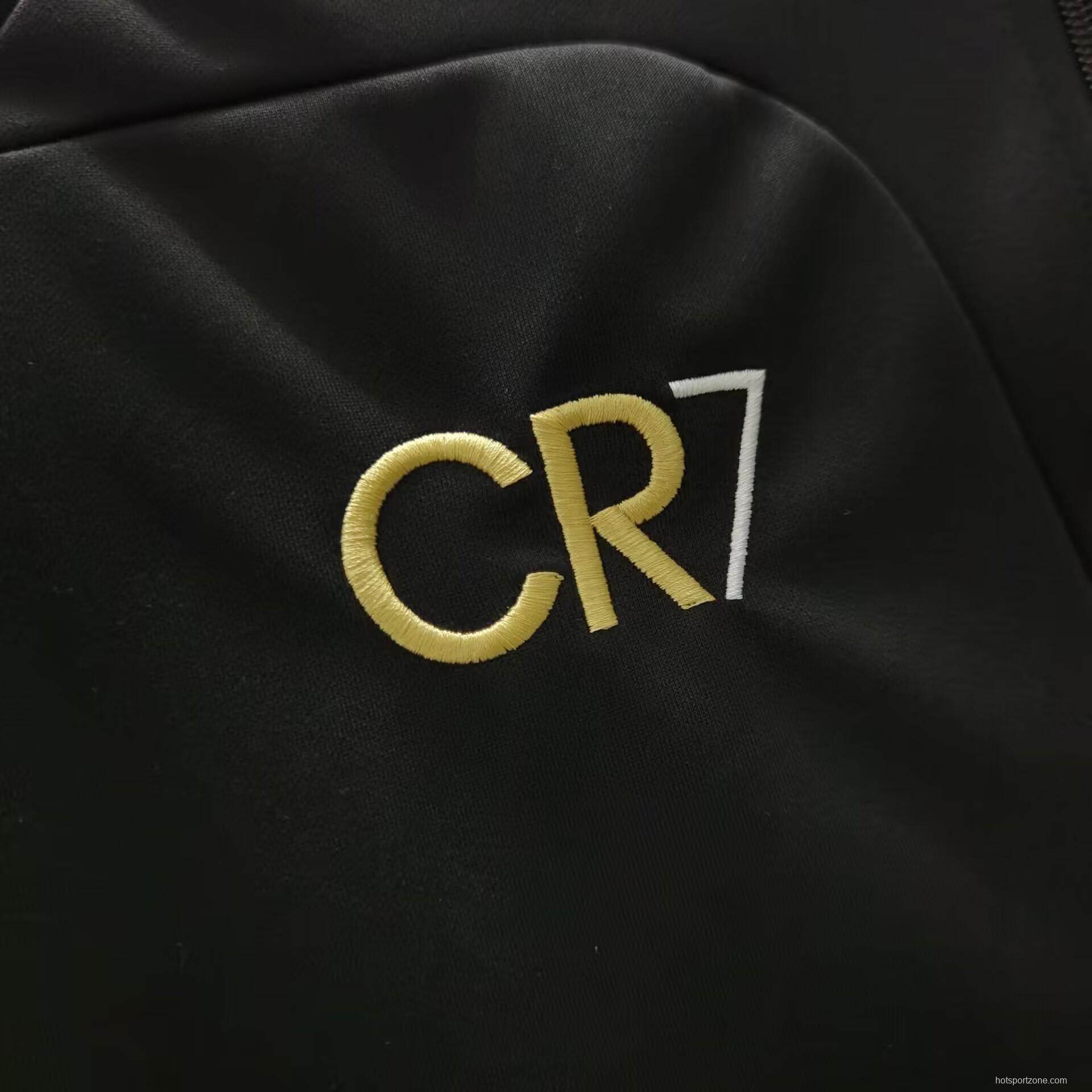 23/24 Sporting Lisbon CR7 Black Full Zipper Jacket