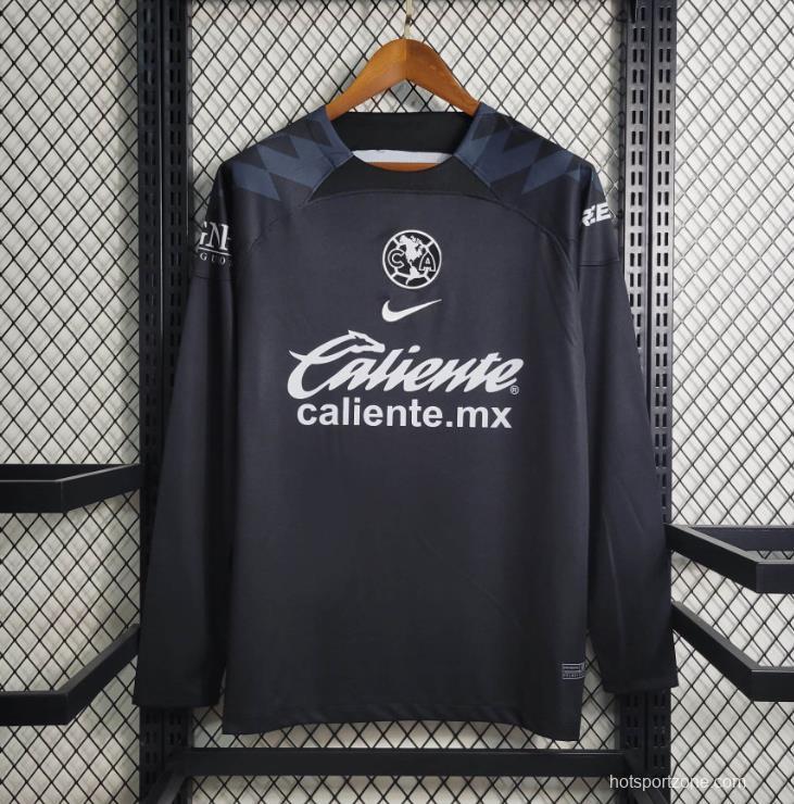 23/24 Club America Black Long Sleeve Goalkeeper Jersey