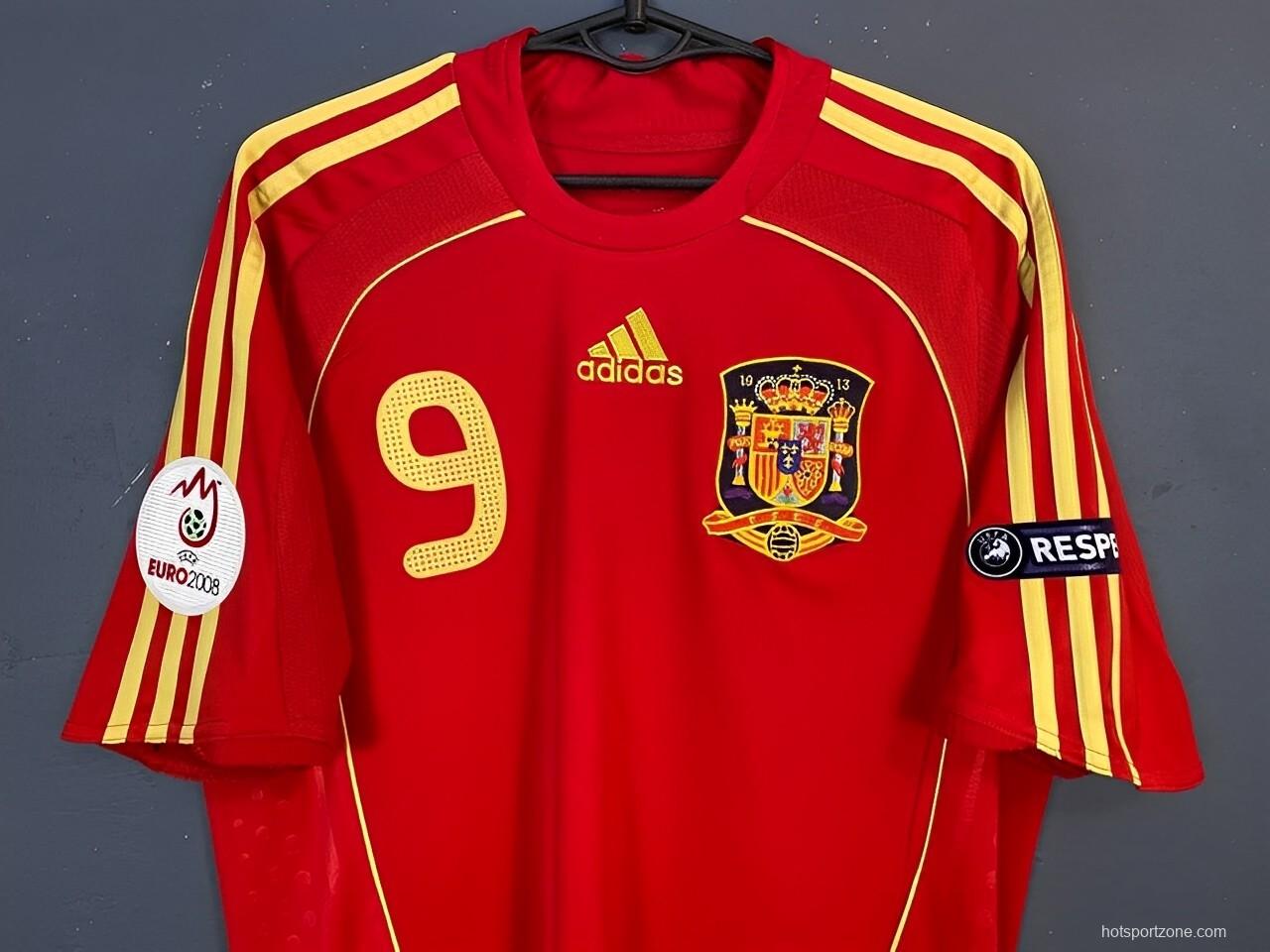 Retro 2008 Spain Home Jersey