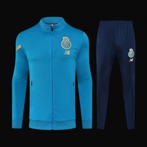 23/24 Porto Blue Full Zipper Tracksuit Full Zipper Jacket+Pants