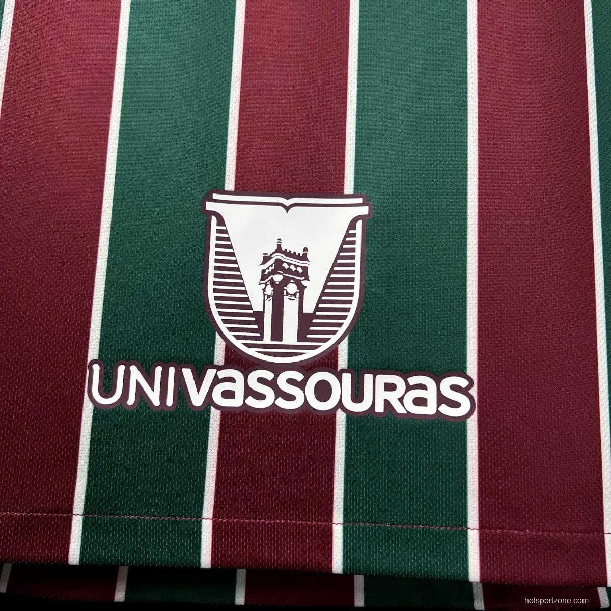 23/24 Fluminense Home Final Match Jersey With All Sponsors And Patch
