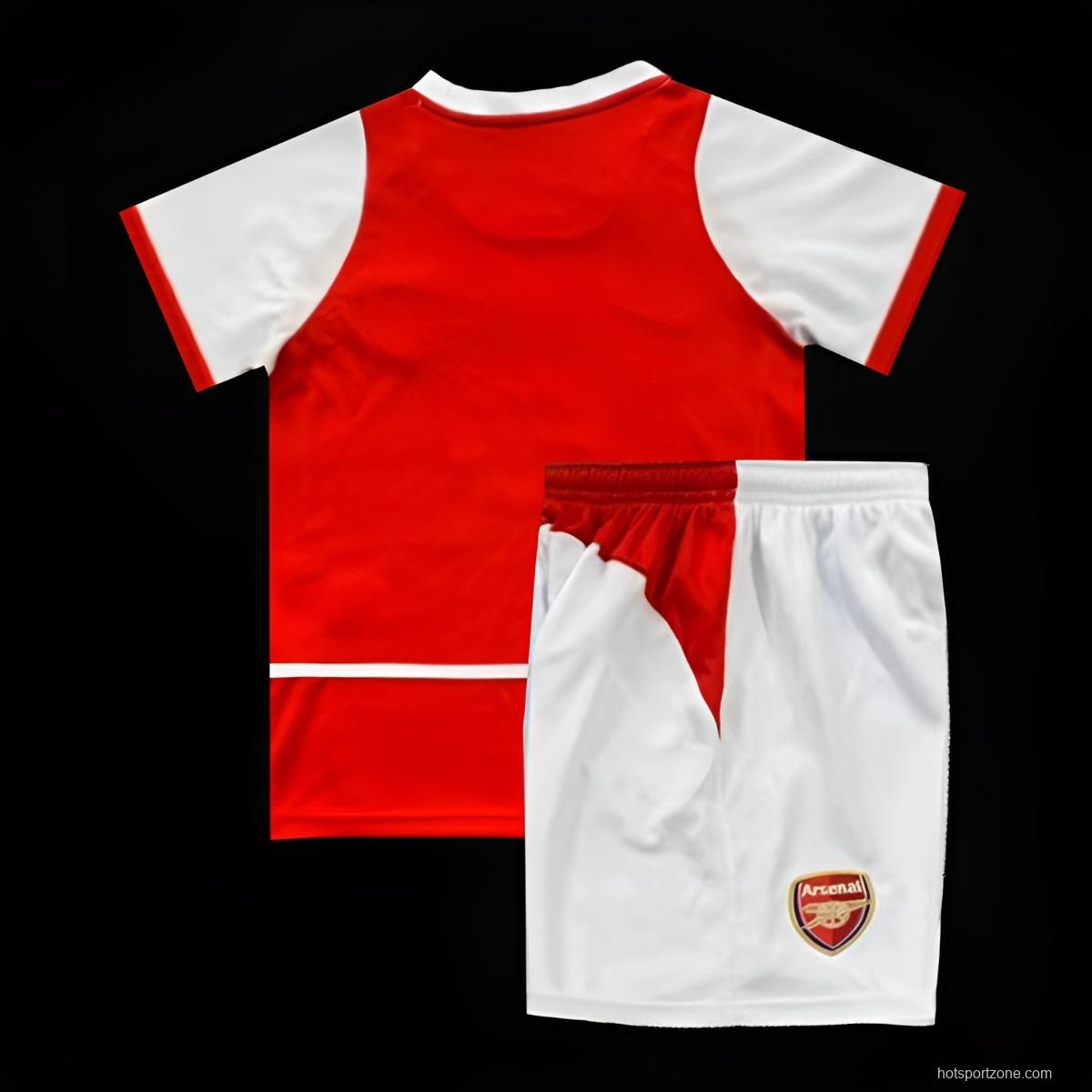 Retro Kids 02/04 Arsenal Home Jersey